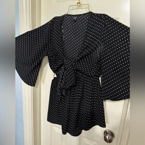 Windsor polka dot romper
